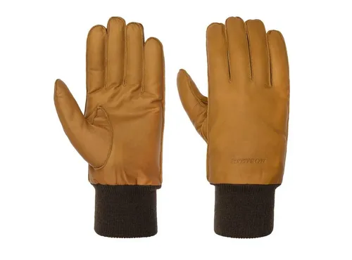 Stetson Lederhandschuhe (1-St) Fingerhandschuhe mit Futter