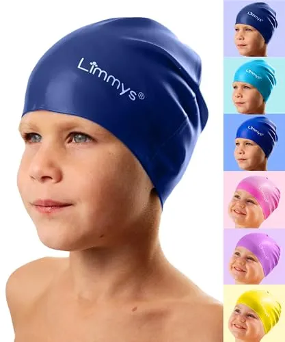 Limmys Schwimmkappe für Kinder – Aus 100 % Silikon – Für Jungen & Mädchen – Weich, Dehnbar & Bequem – Entwickelt für Komfort & Langlebigkeit