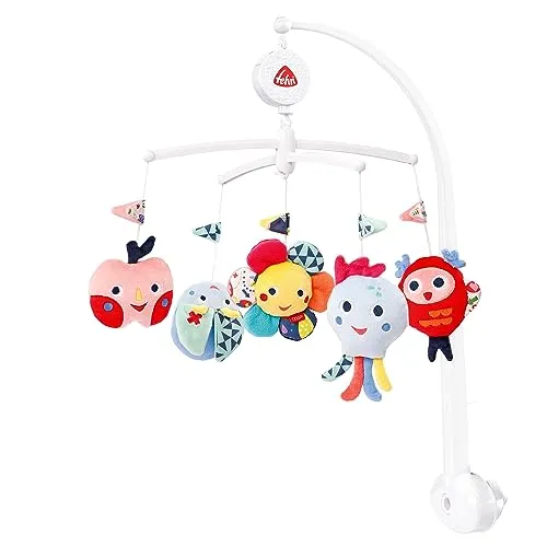 Fehn Musik Mobile COLOR Friends - Baby Einschlafhilfe Musikspielzeug - Spieluhr Melodie