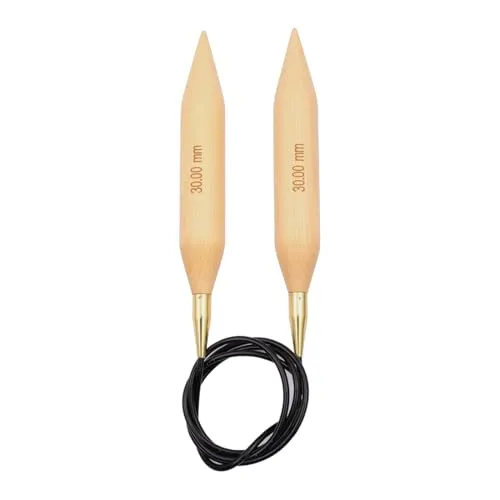 KnitPro Basix Rundstricknadel, Birkenholz, Mehrfarbig, 120 x 3 x 4 cm