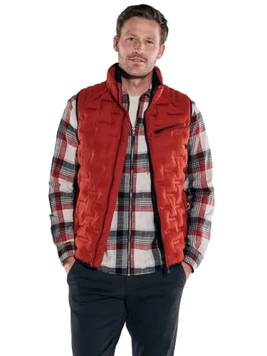engbers Herren Weste Feuerrot Größe 52 - Herren-Westen mit Sorona Füllung für optimale Wärme und einem soften Warengriff – ideal für stilvolle Outfits in der Übergangszeit.