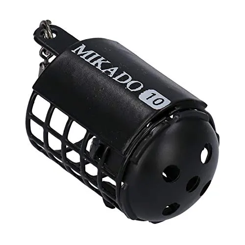 Mikado Kleiner schwarzer Micro Futterkorb Ø25 x30mm von 5g bis 25g erhältlich Feeder with Bottom (25g)