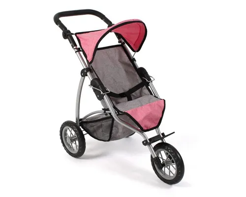 Bayer Chic 2000 - Puppenwagen Leon, Jogging Buggy für Kinder 4-8 Jahre, höhenverstellbar und ideal für Spaziergänge auf unebenem Untergrund