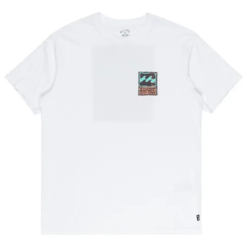Billabong Print-Shirt Stamp - Weißes T-Shirt für Männer XL - Herren-Shirts aus 100% Baumwolle, atmungsaktiv und bequem, ideal für lässige Freizeitlooks.