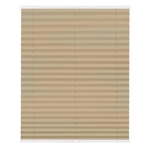 Lichtblick Plissee Klemmfix, ohne Bohren, verspannt, blickdicht - Sand