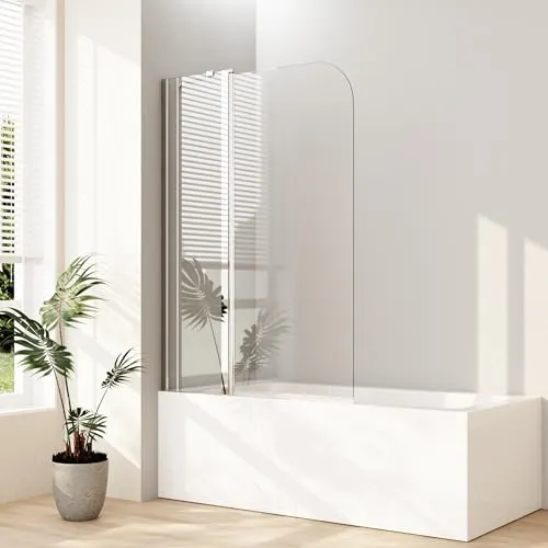 Duschwand für Badewanne 90x140cm