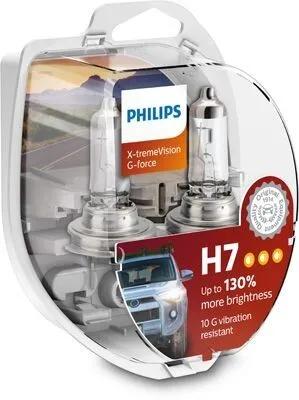 2x PHILIPS H7 Glühlampen Fernlicht 12V 55W 3500K PX26d Halogen 12972XVGS2