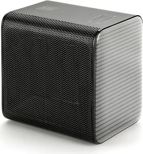 Black & Decker BXSH1800E Heizlüfter 1800W - Schwarz - Elektroheizung mit 2 Heizstufen (900W/1800W) und PTC-System für schnelle Wärme. Ideal für Räume bis 18 m², mit Sicherheitsabschaltung und 7-Stunden-Timer für optimalen Komfort.