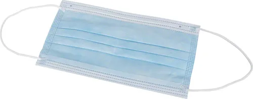 Einweg Mundschutz Maske Medizin mit Nasenbügel 50 Stück, blau, 3-lagig