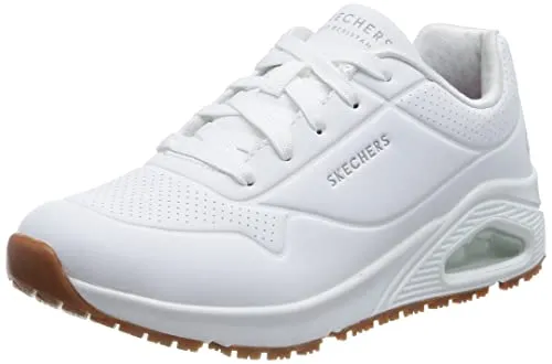 Skechers Herren 108021EC WHT Sneaker - Bequeme Sneaker mit flexibler Laufsohle und gepolsterter Einlegesohle für optimalen Komfort im Alltag.