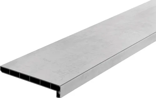 Lignodur Topline LD36 Innenfensterbank beton hellgrau 150 mm inkl. Seitenabschluss 1000 mm