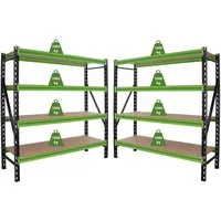 Produktbild TRUTZHOLM Schwerlastregal Milo 2x 200x190x60 cm