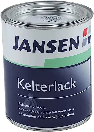 Jansen Kelterlack Weiß 750ml – Obstsäurebeständig für Holz und Metall - Lacke, ideal für den Schutz von Holz und Metall mit einer obstsäurebeständigen Formel für langlebige Ergebnisse.