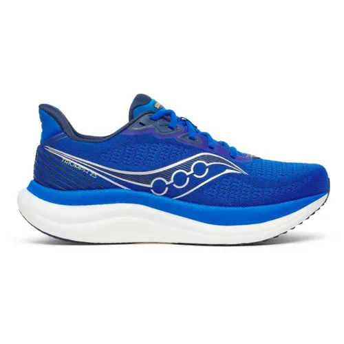 Saucony Triumph 23 Herren Laufschuh - Lapis/Silver, Größe 45 - Laufschuhe mit ultraleichter PWRRUN PB-Mittelsohle für maximalen Langstreckenkomfort und geschmeidige Übergänge, ideal für entspannte Dauerläufe.