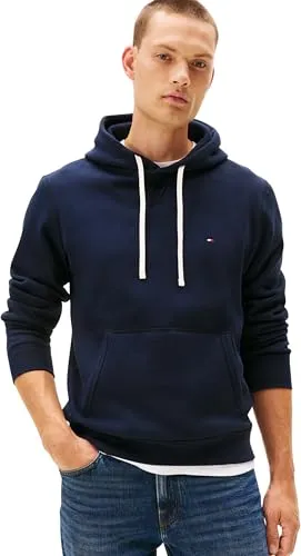 Tommy Hilfiger Herren Hoodie Essential Fleece Regular Fit, Blau (Desert Sky), XXL - Kapuzenpullover für Herren, ikonisches Design mit hohem Tragekomfort, perfekt für Sport und Alltag, aus weichem Material mit Tommy Hilfiger Logo.
