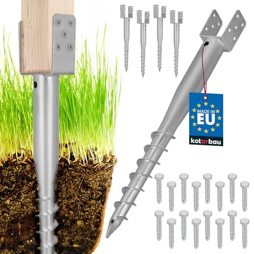 KOTARBAU® 4 STK. U Pfostenträger zum Einschrauben 70x700mm