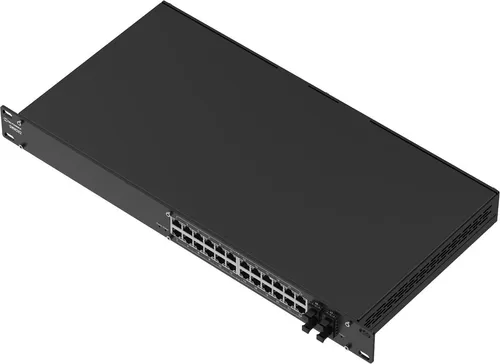 Teltonika SWM282 24-Port Gigabit Managed PoE Switch - 24-Port Gigabit L2+ managed switch mit 4x SFP, ideal für effiziente Netzwerkverwaltung und Power over Ethernet in professionellen Umgebungen.