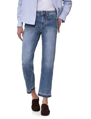 Produktbild Street One Jeans mit Saumdetail mid Blue Washed 31