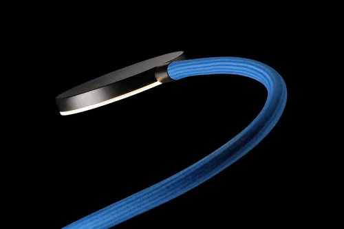 Holtkötter LED-Leseleuchte FLEX TWIN schwarz/blau 9924-2-553 4251322751576