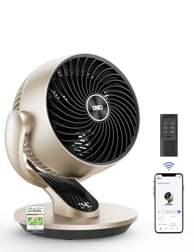 Dreo 28dB Leiser Smart Tischventilator mit Fernbedienung