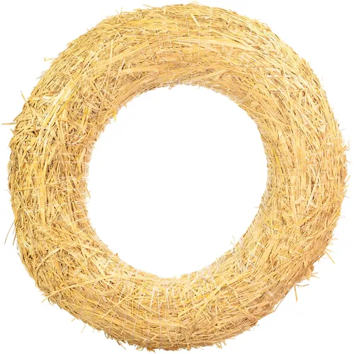 Strohrömer, Durchmesser 60 cm, Stärke 14 cm in gold von Glofrex