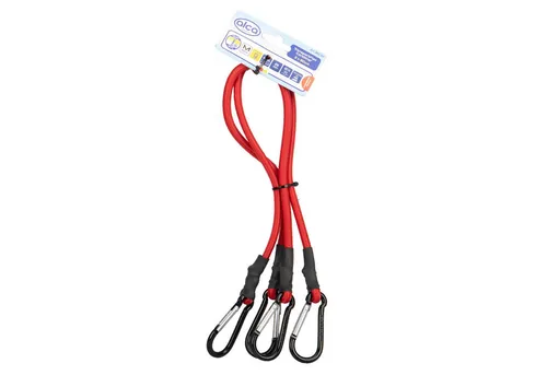 alca Zurrgurt Gepäckspanner mit Karabiner 2 Stk. 60cm rot verstellbar & dehnbar (2-St)