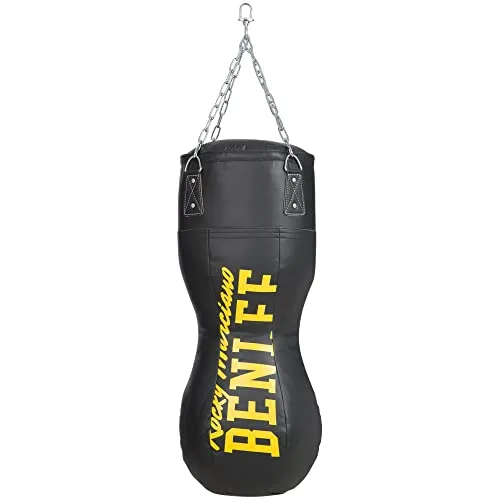 BenLee Body- und Uppercut Boxsack Riccardo, gefüllt - Boxsack gefüllt, ideal für effektives Training von Uppercuts und Body Shots, aus strapazierfähigem Kunstleder mit optimalen Maßen von 120x40 cm.