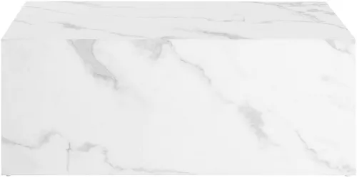 SalesFever Couchtisch 90 x 60 cm – Eleganter Marmorlook - Couchtisch in rechteckiger Form aus MDF mit hochwertiger Melaminfolie in stilvoller Marmoroptik. Perfekt für modernes Wohndesign und als Blickfang im Wohnzimmer.