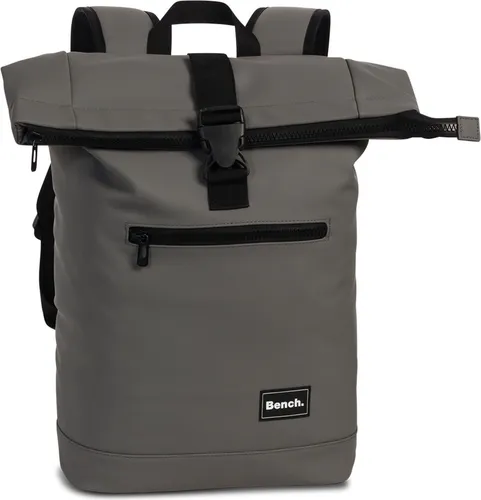 Bench Hydro Roll Top Rucksack - Dunkelgrau - Wanderrucksack mit großem Hauptfach, Laptopfach und gepolstertem Rücken, ideal für Freizeit und Business – bequem und stylisch für unterwegs.