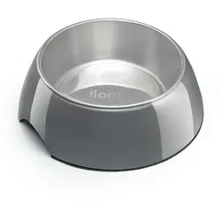 lionto Futternapf lionto Futternapf aus Melamin, rutschfest, für Hunde & Katzen, Edelstahl, aus Edelstahl, mit Melamin-Gehäuse, grau, 940 ml grau 940 ml | 22 cm x 22 cm x 7 cm