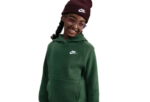 Nike Sportswear Kapuzensweatshirt K NSW CLUB FLC HDY LBR für Jugendliche, mit Kängurutasche, aus Baumwollmischung