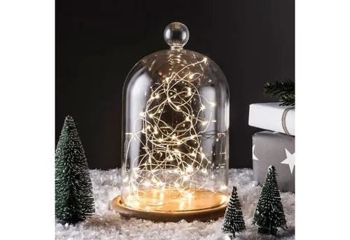 Lights4fun 50er LED Micro Lichterkette warmweiß mit Timer - Schöne 50er LED Lichterkette in warmweiß auf silbernem Draht, ideal für stimmungsvolle Beleuchtung. Mit 6 Stunden Timer, perfekt für eine einfache Nutzung ohne Stromanschluss.