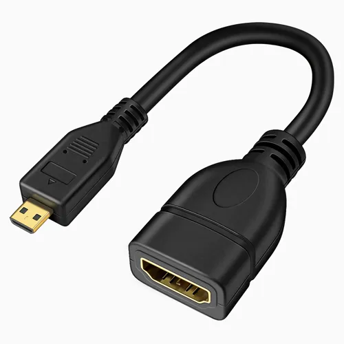 C39 Micro HDMI Adapter Micro HDMI Stecker auf HDMI Buchse Kabel Audio Video 15cm