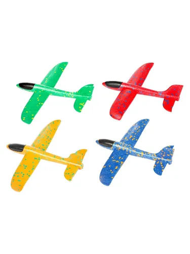 Toi-Toys Schaumstoffflugzeug 23cm (verschiedene Farben)