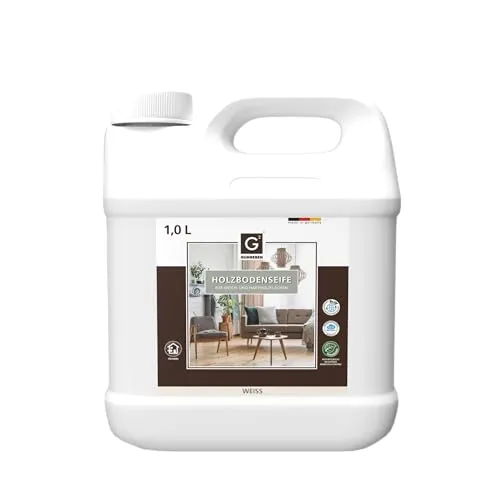 G² Holzbodenseife Weiß - 1,0L - Reinigt und pflegt Holzböden
