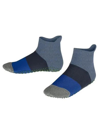 FALKE Colour Block 2024 (nachhaltige Baumwolle) blau/grau Kinder Hausschuh