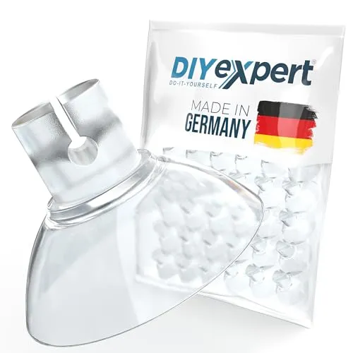 DIYexpert 100 x Saugnapf für Lichterkette - Made in Germany - Mehrzweckhaken für Lichterketten-Befestigung, ideal für glatte Oberflächen und rückstandslos entfernbar. Perfekt für kreative Deko ohne Bohren!