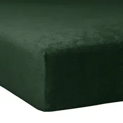 Traumschlaf Flausch Biber Boxspring Matratzen Spannbettlaken 120x200 cm - 130x200 cm | tanne - grün - Kuscheliges Spannbettlaken für Boxspringbetten, hergestellt aus 80% Baumwolle und 20% Polyester. Perfekte Passform bis 35 cm Höhe, atmungsaktiv und pflegeleicht. Ideal für gemütlichen Schlafkomfort.