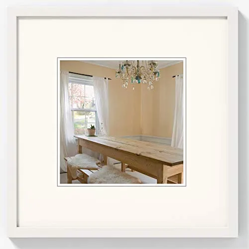 walther design BP313V Peppers Bilderrahmen, Holz, 13 x 13 cm, polarweiß