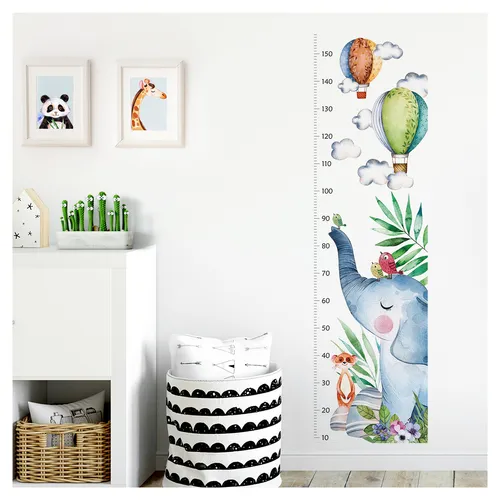 Wandtattoo Wandsticker Kinderzimmer Tiere Messlatte Wanddeko Spielzimmer DL354