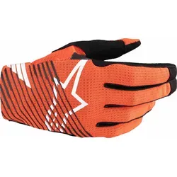 Alpinestars Radar Pro Motocross Handschuhe - Orange, Größe L für Männer - Motorradhandschuhe mit einlagiger Handfläche aus synthetischem Wildleder für höchsten Komfort und optimale Bewegungsfreiheit beim Fahren.