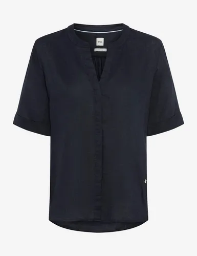 Brax Damen Bluse Style VERI navy, Größe 44 – Elegante Leinenbluse - Stilvolle Damenbluse aus hochwertigem Leinen, ideal für warme Tage. Leicht und angenehm zu tragen, perfekt für einen eleganten Look.