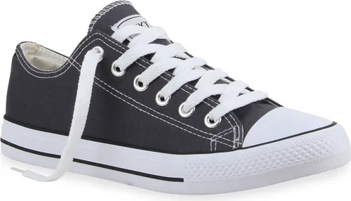 Mytrendshoe Herren Sneakers Dunkelgrau Lucky, Größe 36 - Klassische Herren Sneakers aus hochwertigem Stoff, ideal für den Alltag. Bequeme Passform und rutschfeste Laufsohle für sicheren Halt.