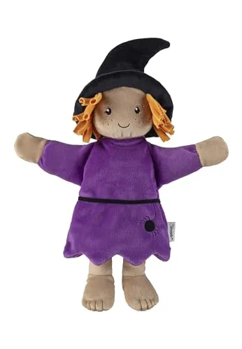 Sterntaler Handpuppe Hexe - weiches Kinder Spielzeug zum Puppentheater, Erzählen, Kuscheln & Sprachförderung – perfekter Spielkamerad & Geschenkidee, lila