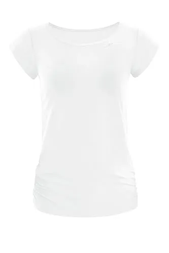 Winshape Sporttop AET130LS Functional Soft and Light - Shirt aus 85% Polyester und 15% Elasthan, maschinenwaschbar, in ivory, mit Rundhalsausschnitt und Kurzarm, ideal für sportliche Aktivitäten dank Functional Soft and Light Technologie.