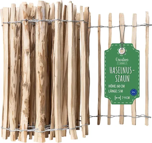 Creative Home Zaun Staketenzaun Haselnusszaun 500 cm von Creative Home