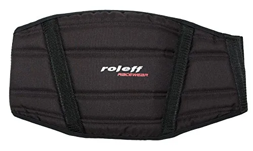 ROLEFF RACEWEAR Gepolsterter Textilnierengurt RO 94, Schwarz, Größe L - Nierengurt mit Rückenpolsterung für hohen Tragekomfort auf langen Touren, flexibler Klettverschluss und weiches Polyester-Innenfleece für zusätzlichen Komfort, ideal für Motorradfahrer.