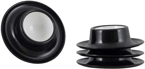 Gimex Solid Line Eierbecherset, 4er Set, schwarz