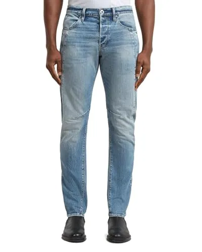 G-STAR Men's Contor 3D Slim Jeans in Blau, Größe: 34/32 - Stylische Jeans mit ergonomischer 3D-Konstruktion und klassischem 5-Pocket-Design. Bequemes Stretchgewebe für optimale Bewegungsfreiheit und Langlebigkeit.
