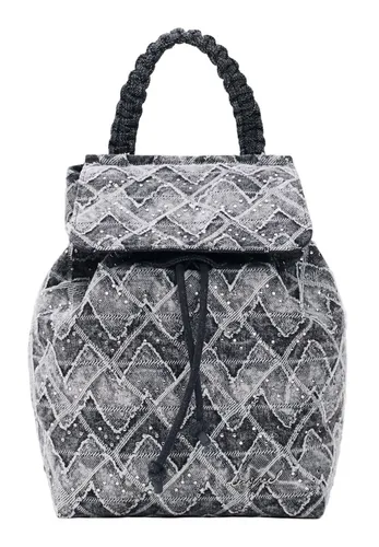 Desigual Radio Luena Rucksack Denim Raw grau in blau von Desigual
